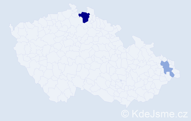 Příjmení: 'Kreanová', počet výskytů 7 v celé ČR