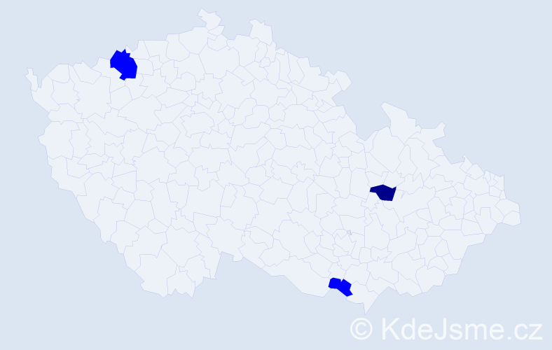 Příjmení: 'Kosenko', počet výskytů 4 v celé ČR