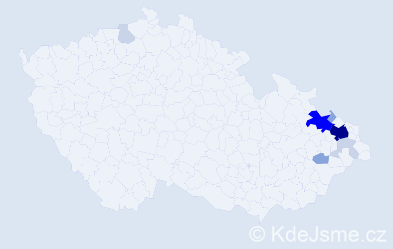 Příjmení: 'Curylová', počet výskytů 32 v celé ČR