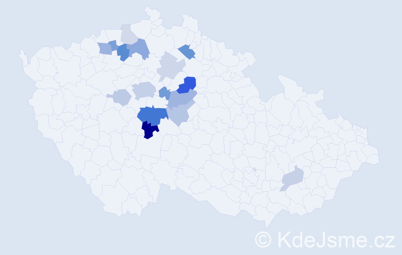 Příjmení: 'Slivanský', počet výskytů 37 v celé ČR