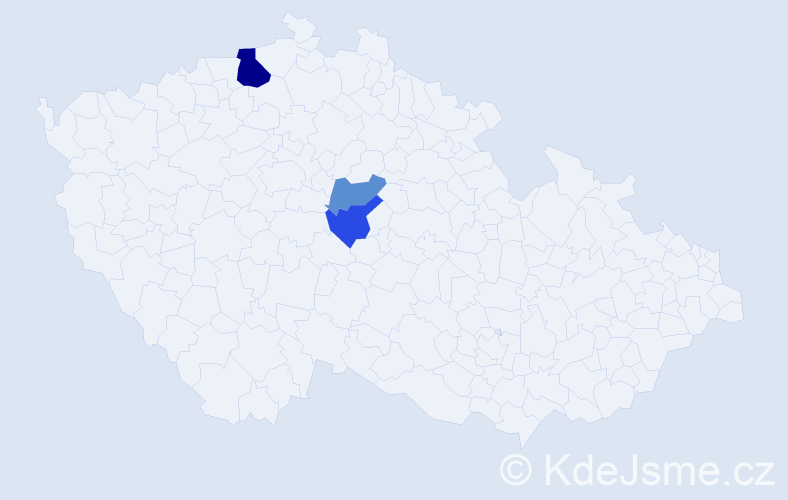 Příjmení: 'Solovov', počet výskytů 5 v celé ČR