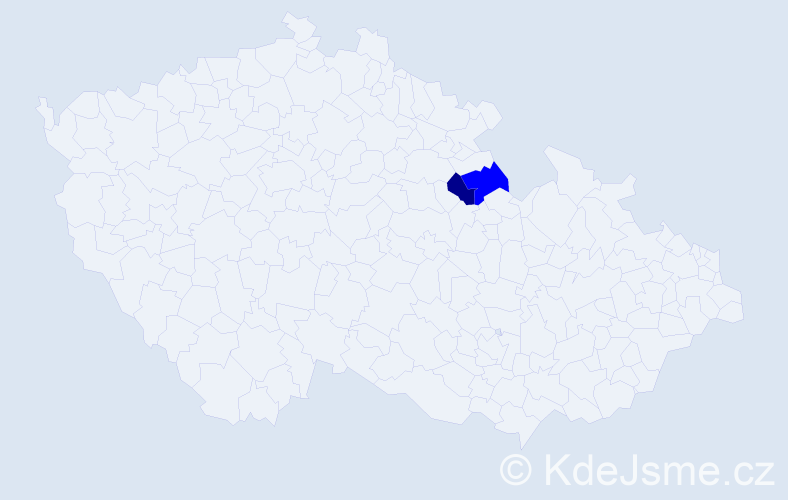 Příjmení: 'Makarčuk', počet výskytů 3 v celé ČR