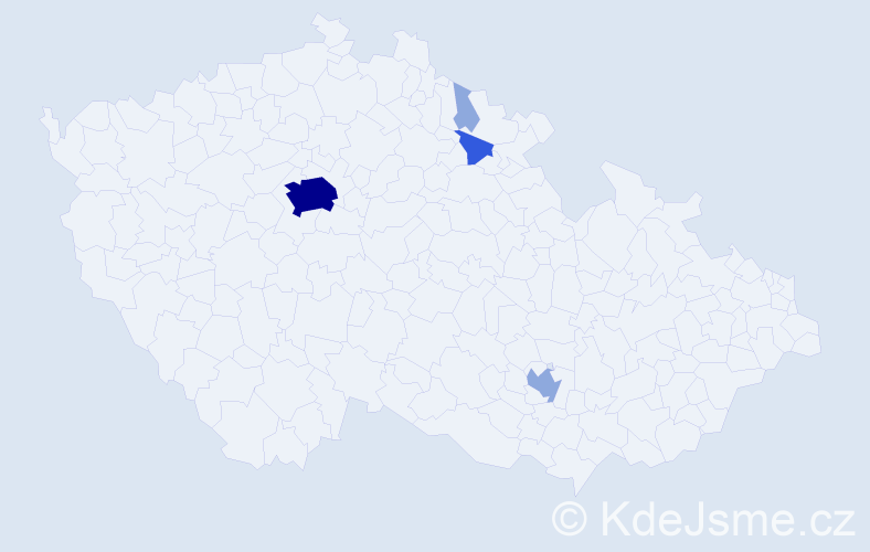 Příjmení: 'Savovová', počet výskytů 10 v celé ČR