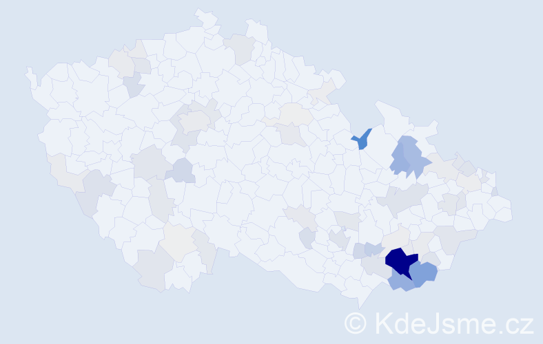 Příjmení: 'Habarta', počet výskytů 263 v celé ČR