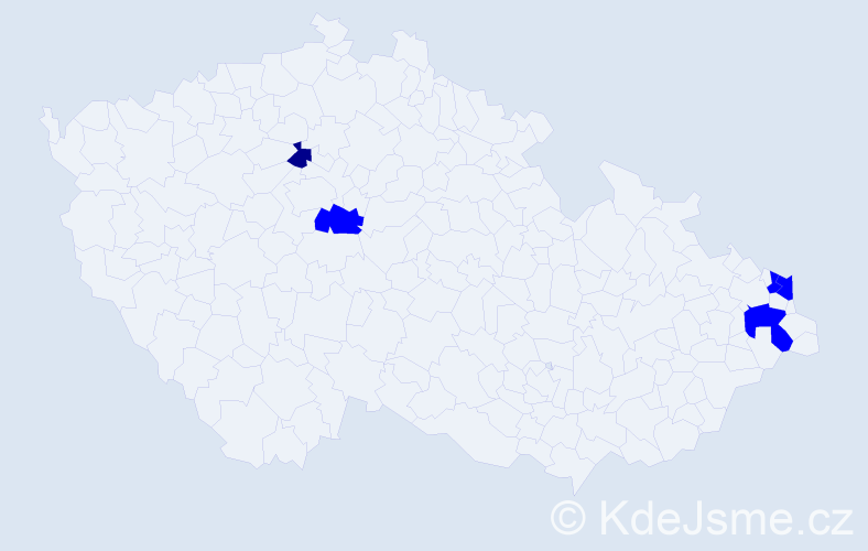 Příjmení: 'Cibienová', počet výskytů 6 v celé ČR