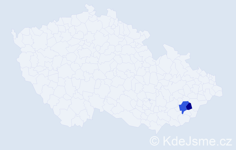 Příjmení: 'Dronková', počet výskytů 8 v celé ČR