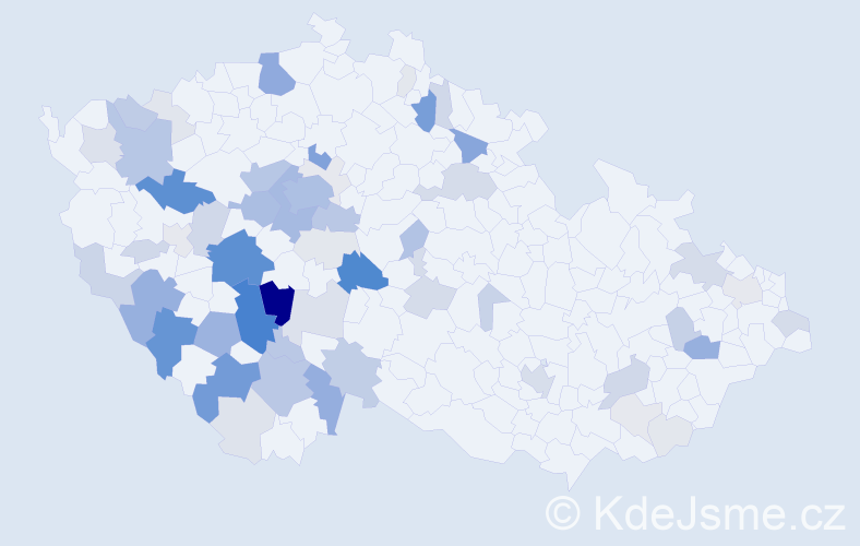 Příjmení: 'Hrubec', počet výskytů 271 v celé ČR