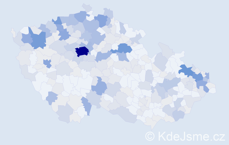 Příjmení: 'Hanková', počet výskytů 940 v celé ČR
