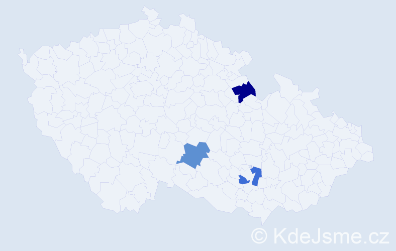Příjmení: 'Baltaga', počet výskytů 3 v celé ČR