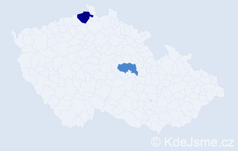 Příjmení: 'Treitlerová', počet výskytů 4 v celé ČR