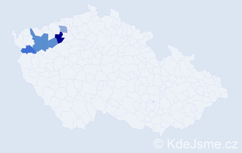 Příjmení: 'Kassalová', počet výskytů 14 v celé ČR