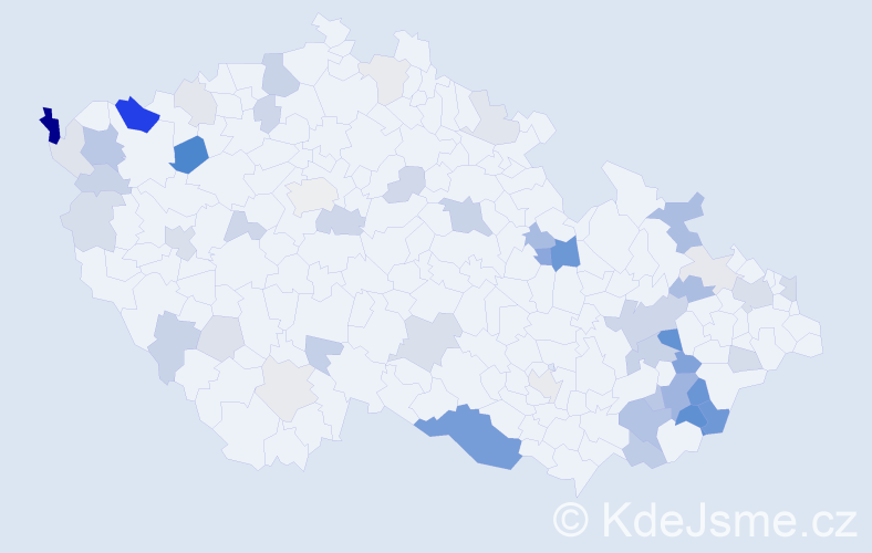Příjmení: 'Prekop', počet výskytů 131 v celé ČR