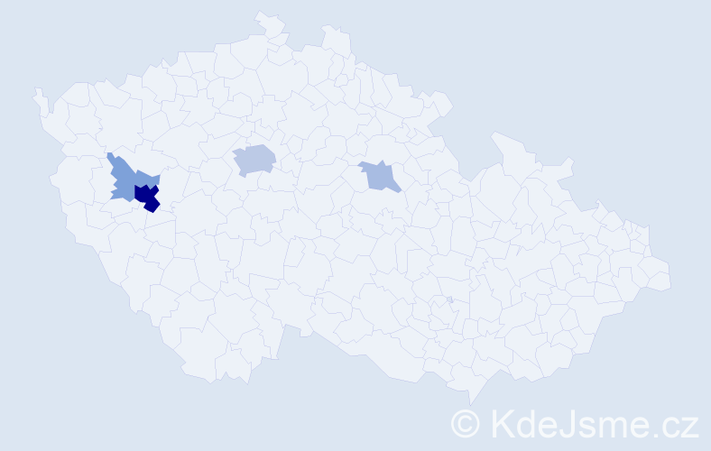 Příjmení: 'Krblichová', počet výskytů 16 v celé ČR