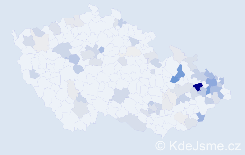 Příjmení: 'Schenková', počet výskytů 267 v celé ČR