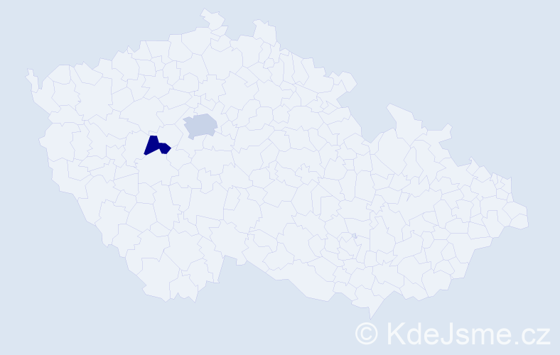 Příjmení: '"O Sullivan"', počet výskytů 3 v celé ČR