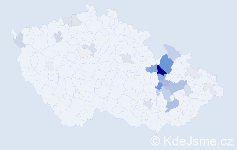 Příjmení: 'Lehar', počet výskytů 83 v celé ČR