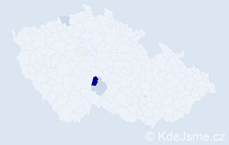 Příjmení: 'Korpejsová', počet výskytů 8 v celé ČR
