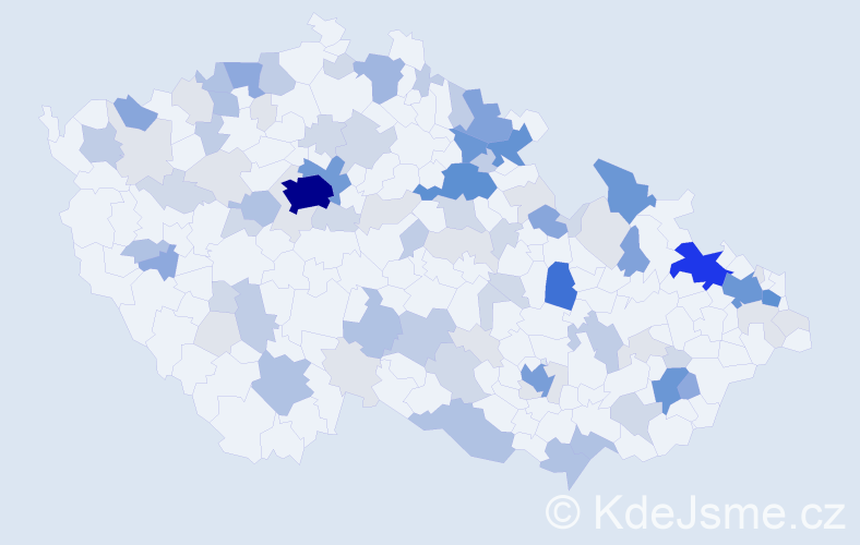 Příjmení: 'Schreiber', počet výskytů 336 v celé ČR