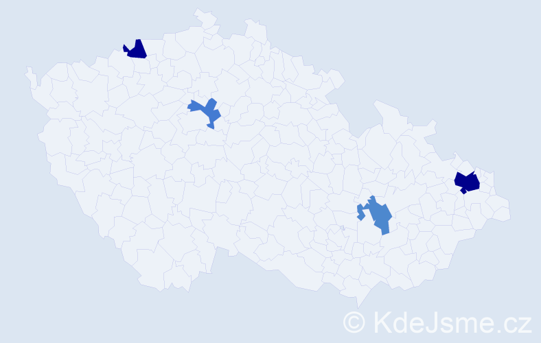 Příjmení: 'Kalai', počet výskytů 8 v celé ČR
