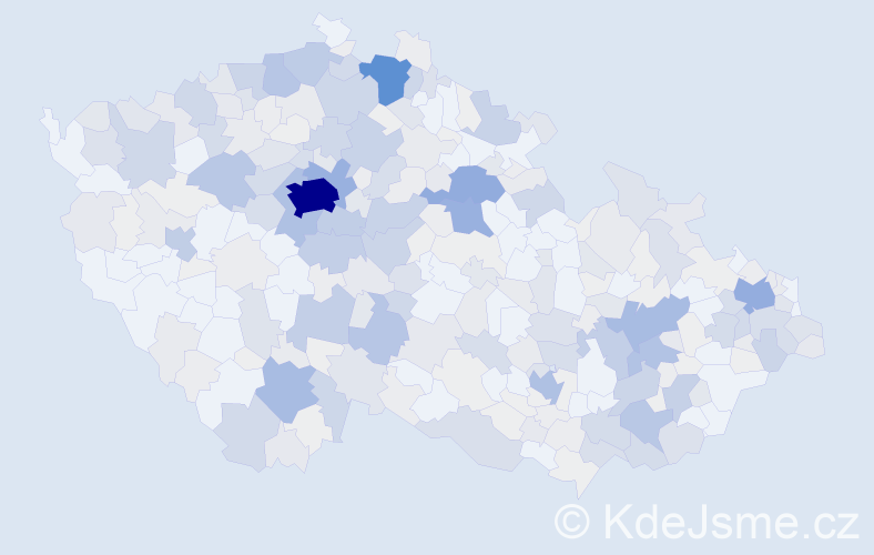 Příjmení: 'Kotek', počet výskytů 1499 v celé ČR