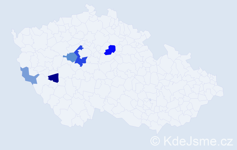Příjmení: 'Freudenfeld', počet výskytů 11 v celé ČR