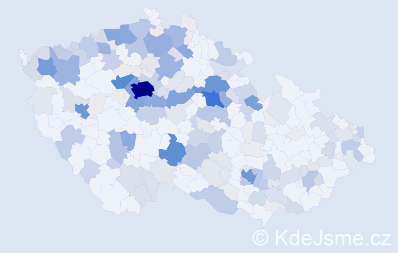 Příjmení: 'Bečka', počet výskytů 782 v celé ČR