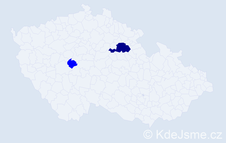 Příjmení: 'Marištiaková', počet výskytů 3 v celé ČR