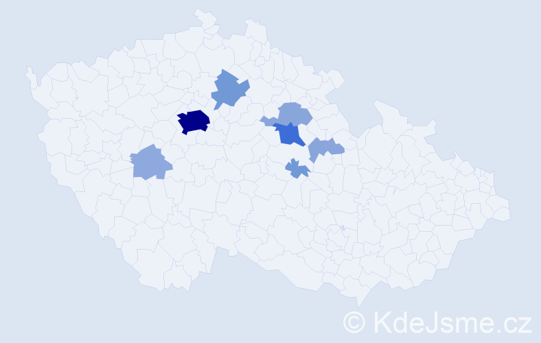 Příjmení: 'Bartaloš', počet výskytů 27 v celé ČR