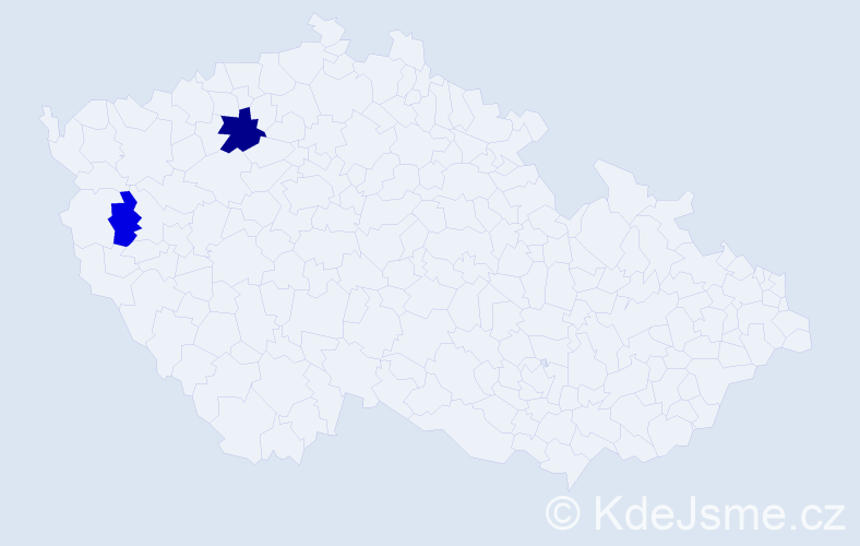 Příjmení: 'Karoutová', počet výskytů 4 v celé ČR