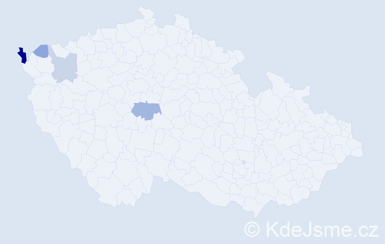 Příjmení: 'Dubitzká', počet výskytů 12 v celé ČR