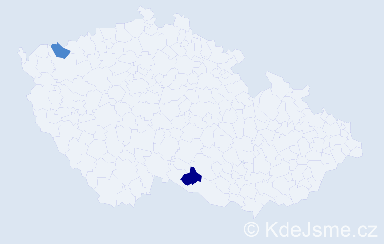 Příjmení: 'Krivenská', počet výskytů 4 v celé ČR