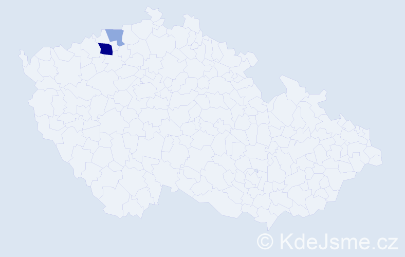 Příjmení: 'Huyerová', počet výskytů 5 v celé ČR
