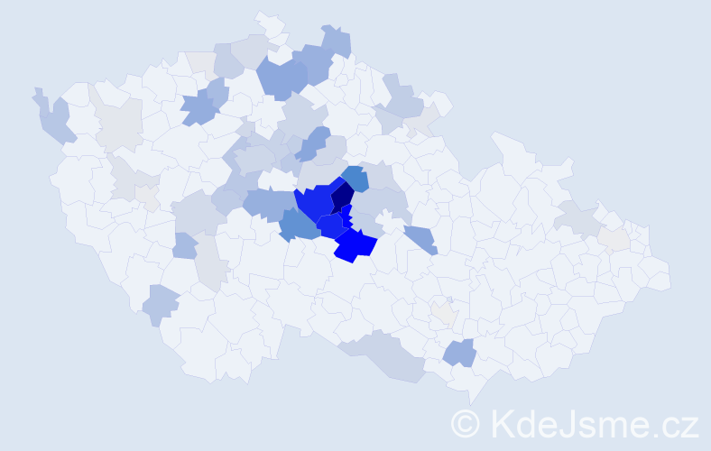 Příjmení: 'Čálková', počet výskytů 185 v celé ČR