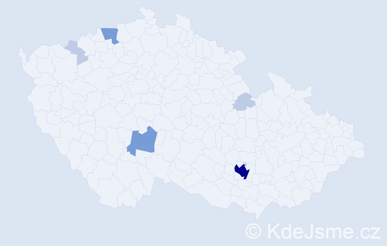 Příjmení: 'Manuel', počet výskytů 19 v celé ČR