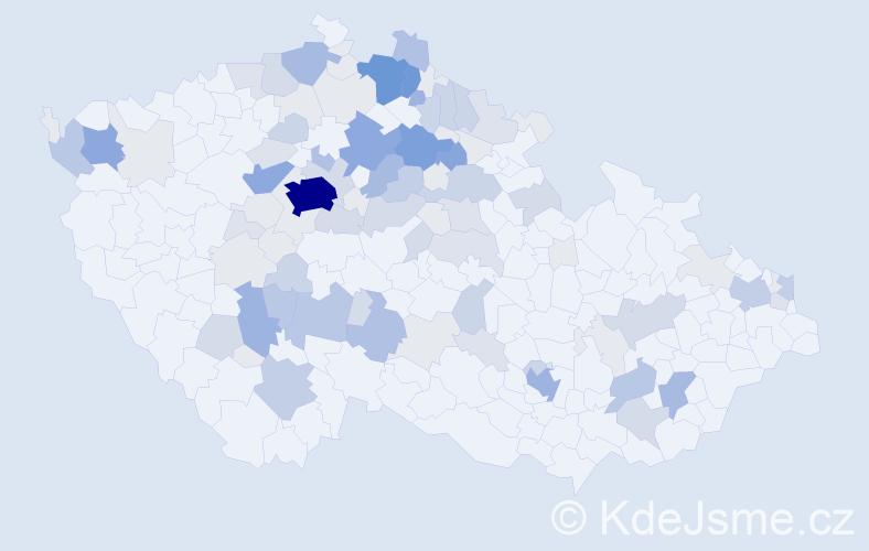 Příjmení: 'Lhota', počet výskytů 366 v celé ČR