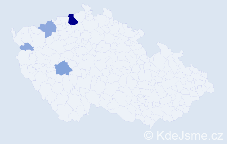 Příjmení: 'Splitek', počet výskytů 13 v celé ČR