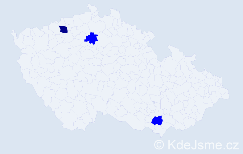 Příjmení: 'Guberová', počet výskytů 4 v celé ČR