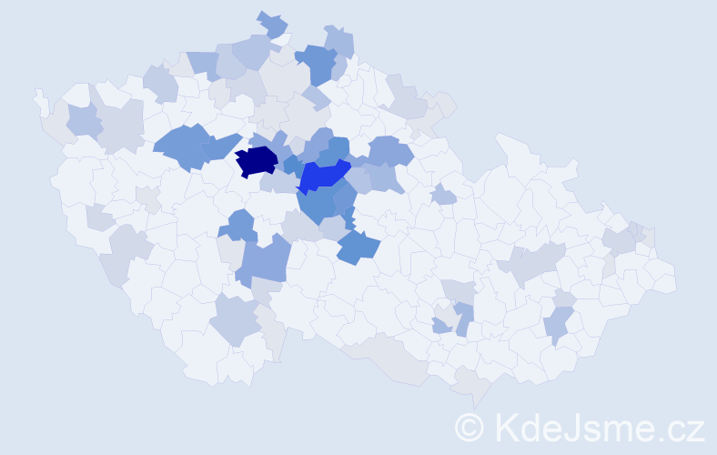 Příjmení: 'Bouma', počet výskytů 305 v celé ČR