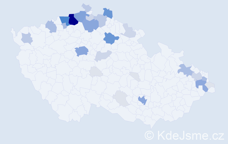 Příjmení: 'Berko', počet výskytů 129 v celé ČR
