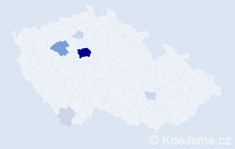 Příjmení: 'Kollingerová', počet výskytů 21 v celé ČR