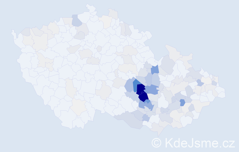 Příjmení: 'Šikulová', počet výskytů 513 v celé ČR