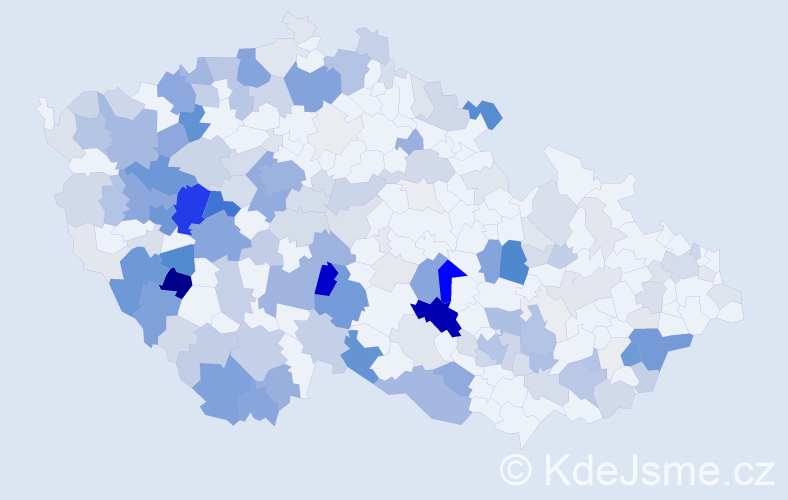 Příjmení: 'Stupka', počet výskytů 762 v celé ČR