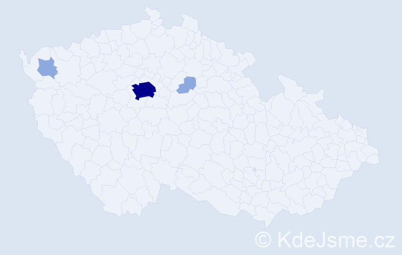 Příjmení: 'Romanovová', počet výskytů 8 v celé ČR