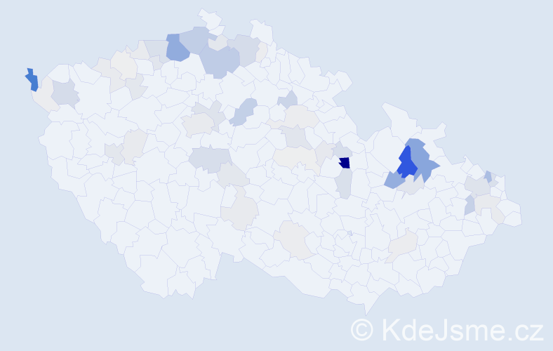 Příjmení: 'Turták', počet výskytů 227 v celé ČR