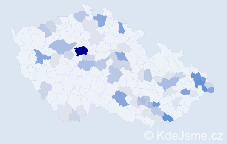 Příjmení: 'Sekerka', počet výskytů 203 v celé ČR