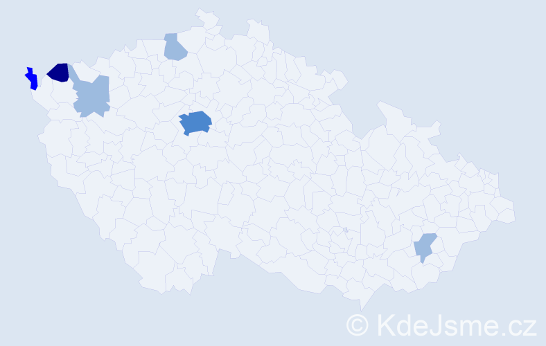 Příjmení: 'Petešová', počet výskytů 12 v celé ČR