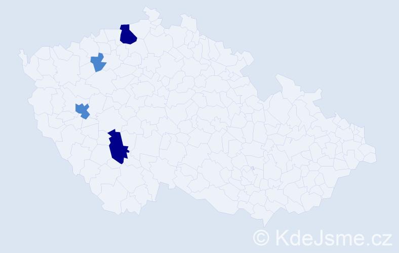 Příjmení: 'Koubec', počet výskytů 12 v celé ČR