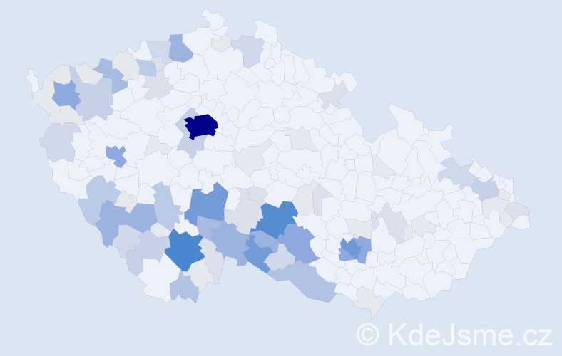 Příjmení: 'Chalupská', počet výskytů 325 v celé ČR