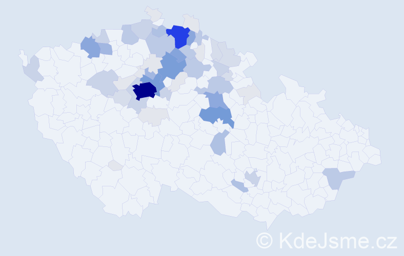 Příjmení: 'Halbich', počet výskytů 226 v celé ČR