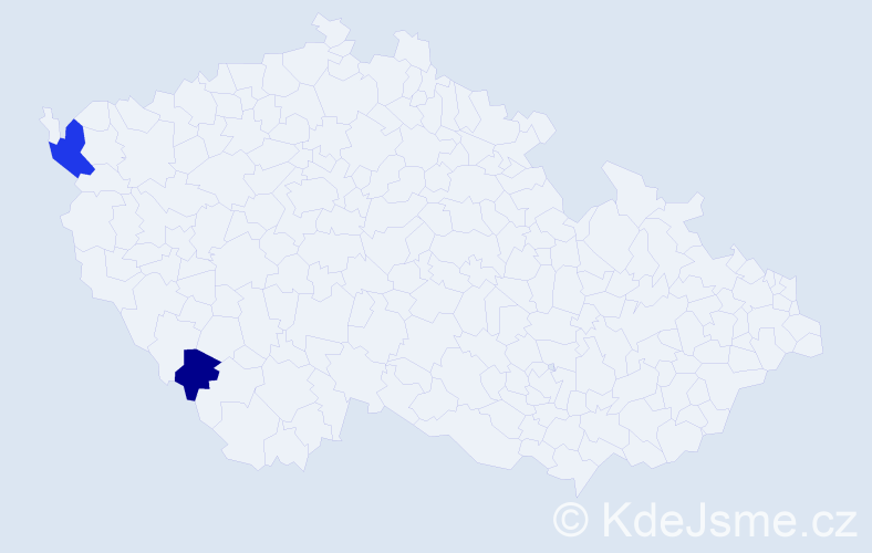 Příjmení: 'Axinger', počet výskytů 3 v celé ČR